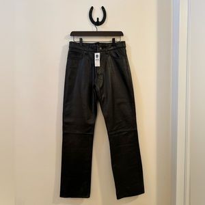 BNWT Mens Gap Y2K real leather pants. Bootcut.